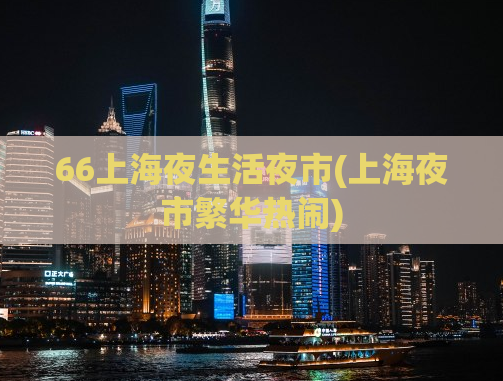 66上海夜生活夜市(上海夜市繁华热闹)